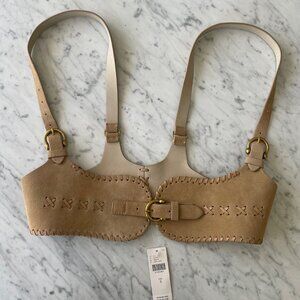 Anthropologie Harness Belt - Light Sand Leather Sz S